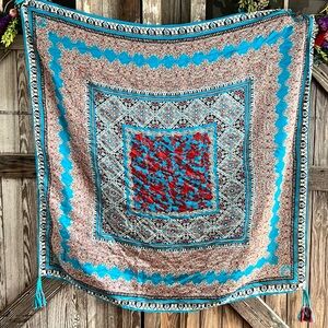 Johnny Was Multicolor Patterned Scarf